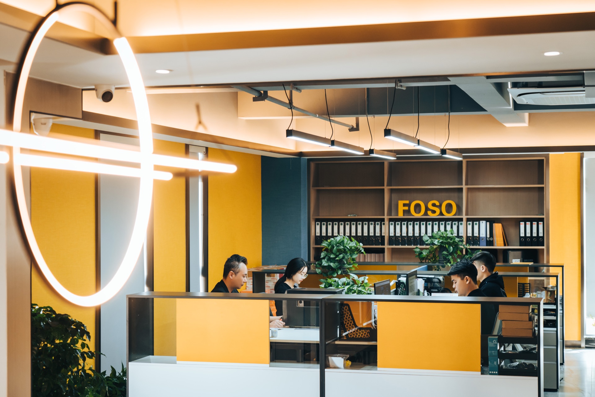 LED lighting in FOSO's own office